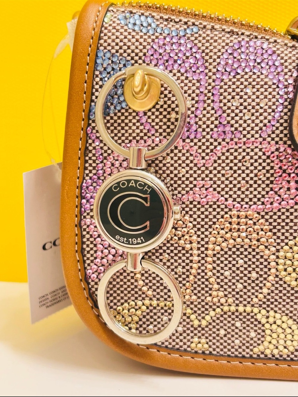 Coach 1941 Valet Keychain/ Bag Charm - Picture 8 of 11